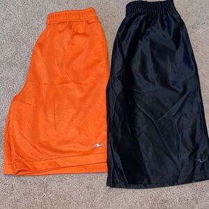 Kids' Orange and Black Athletic Shorts